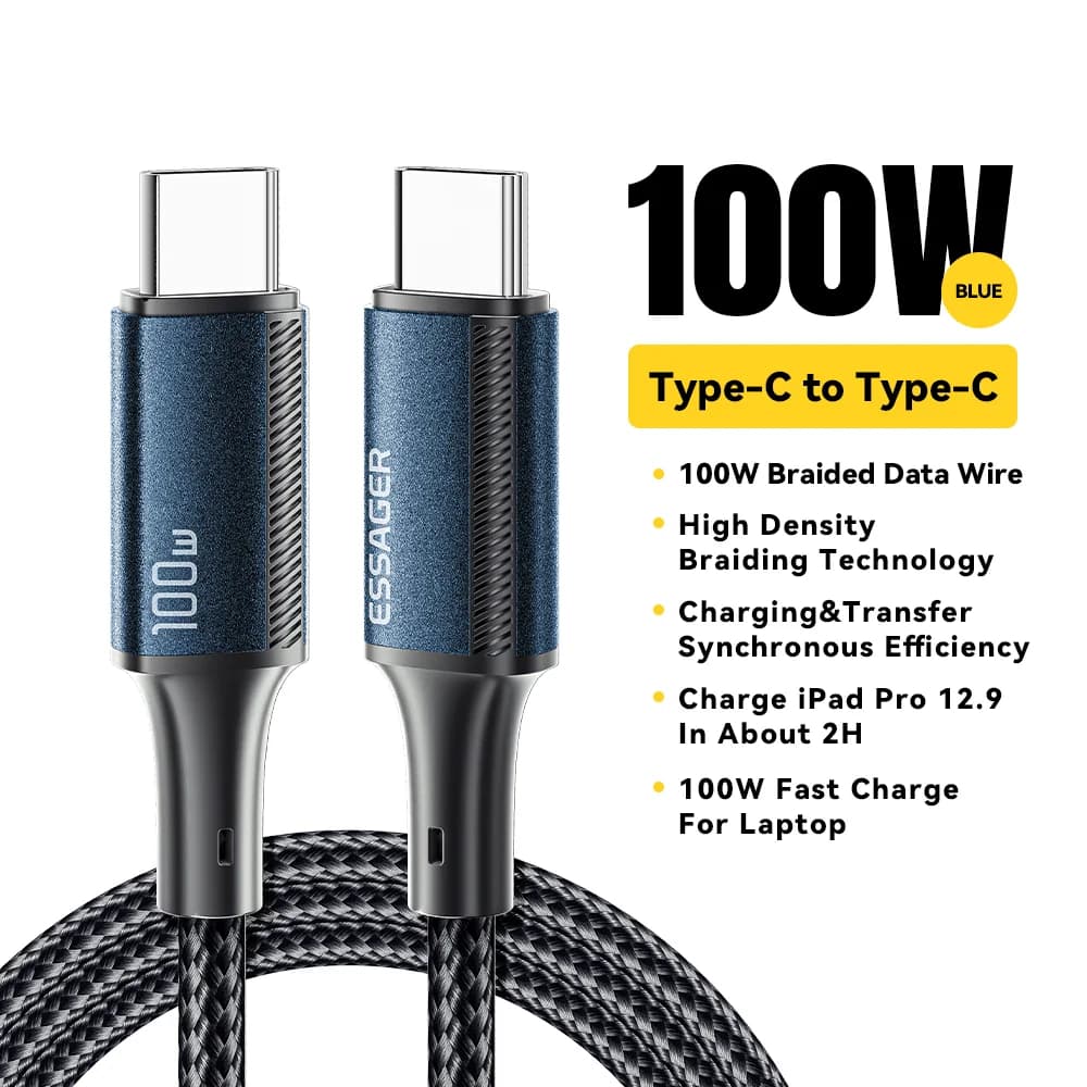 Καλώ USB-C σε USB-C Γρήγορης Φόρτισης 100W PD