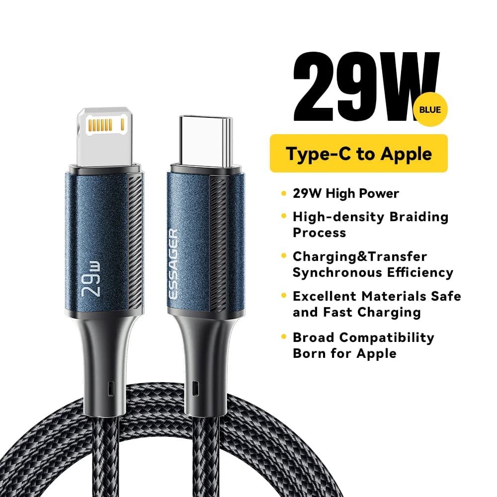 Καλώ Δεδομένων & Γρήγορης Φόρτισης USB-C σε Lightning 29W