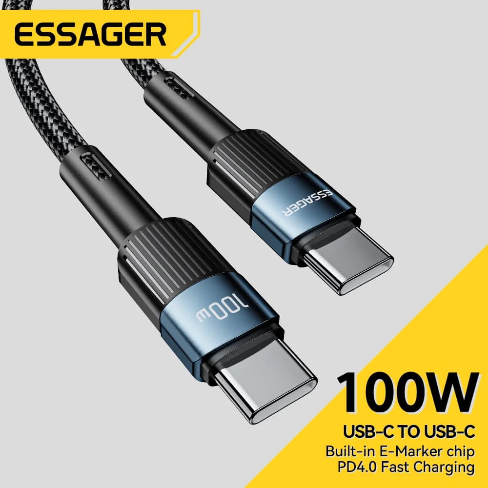 Καλώ Γρήγορης Φόρτισης USB-C σε USB-C 100W, 3μ