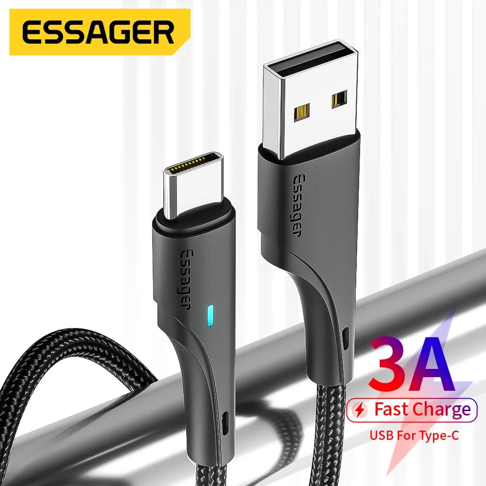 Καλώ Δεδομένων & Γρήγορης Φόρτισης USB-C 3A