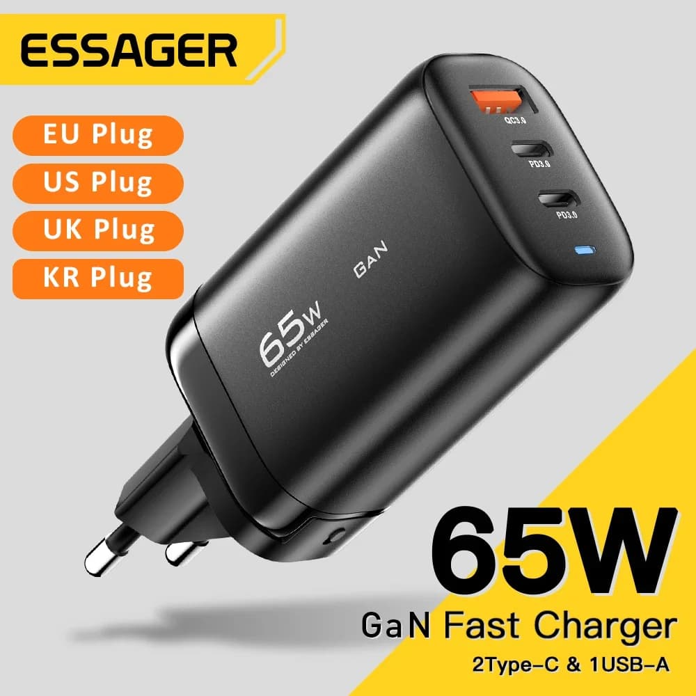 Φορτιστής Laptop GaN USB-C 65W, PPS