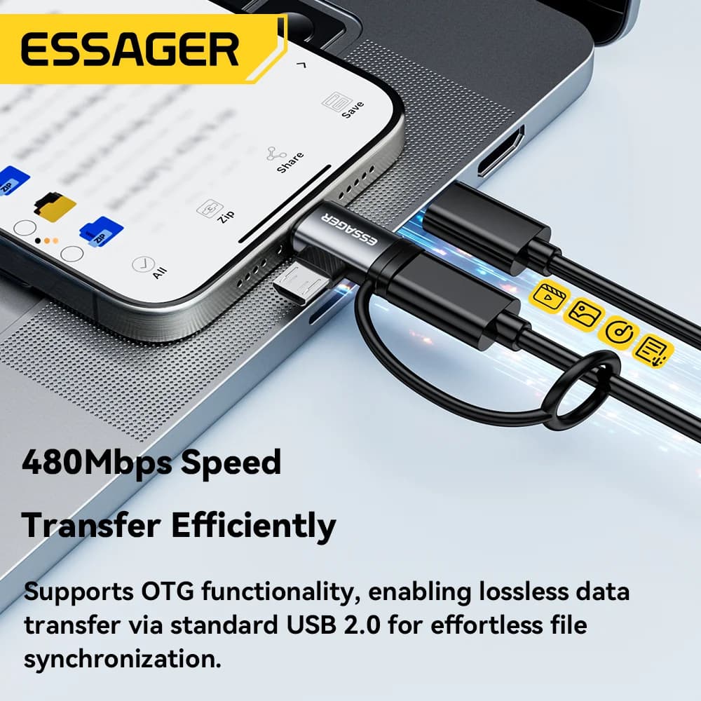 Αντάπτορας 2-σε-1 Lightning και Micro USB