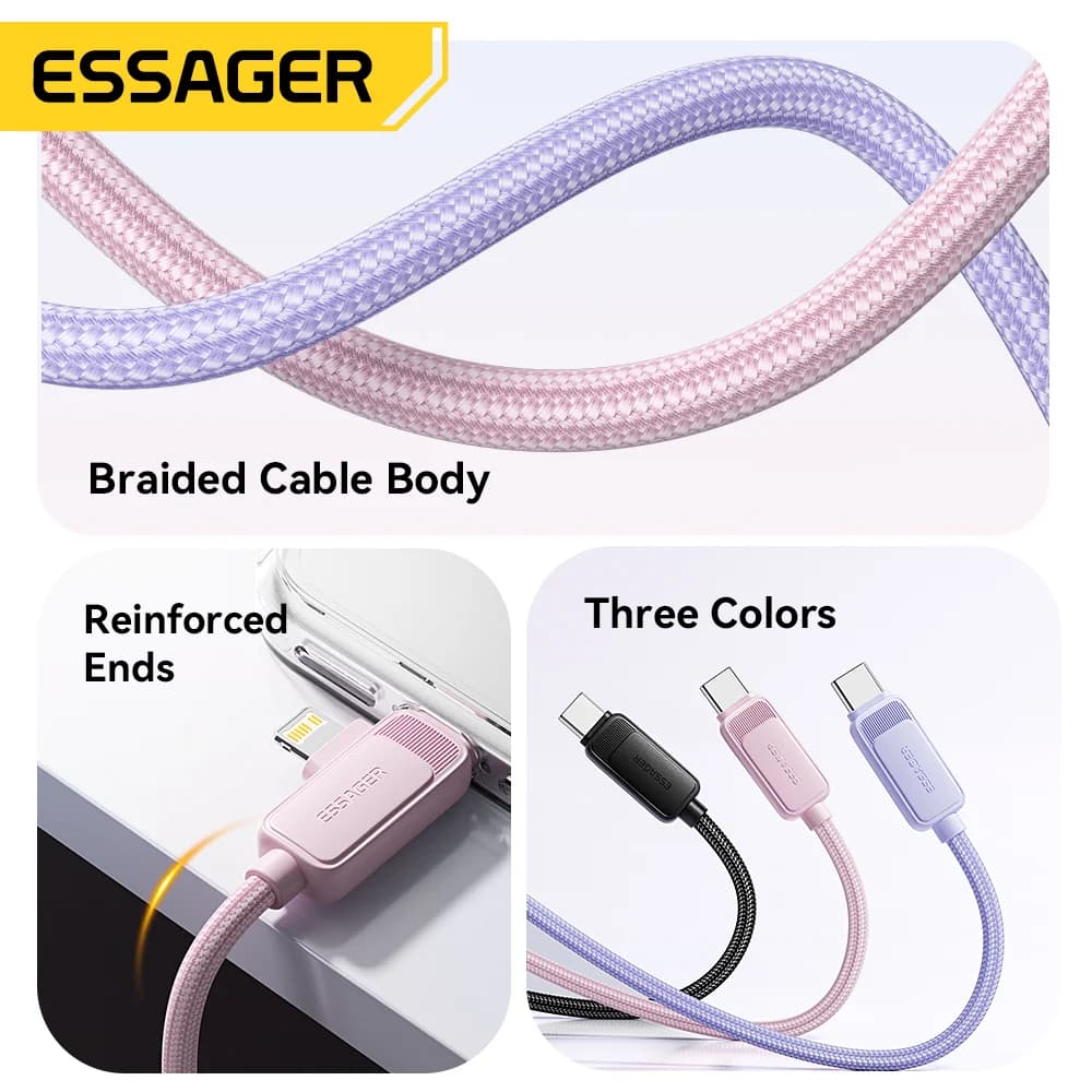 Καλώ Γρήγορης Φόρτισης 2-in-1 60W USB-C σε Lightning