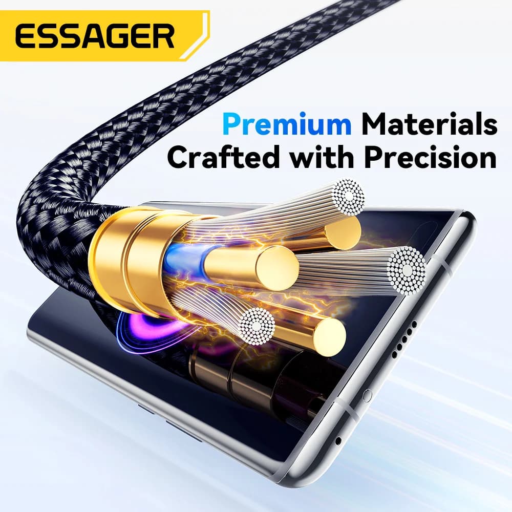 Καλώ USB-C Ταχείας Φόρτισης 120W με Οθόνη LED