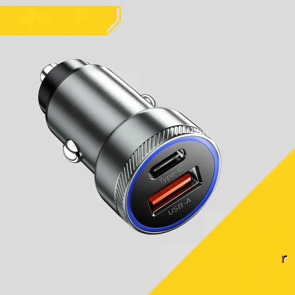 Φορτιστής Αυτοκινήτου USB-C 54W, Γρήγορη Φόρτιση 5A