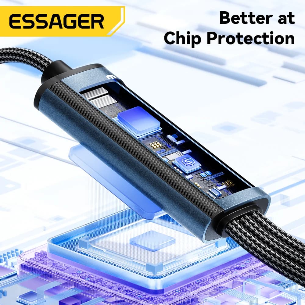 Καλώ Φόρτισης 3-σε-1 USB-C σε Lightning 100W