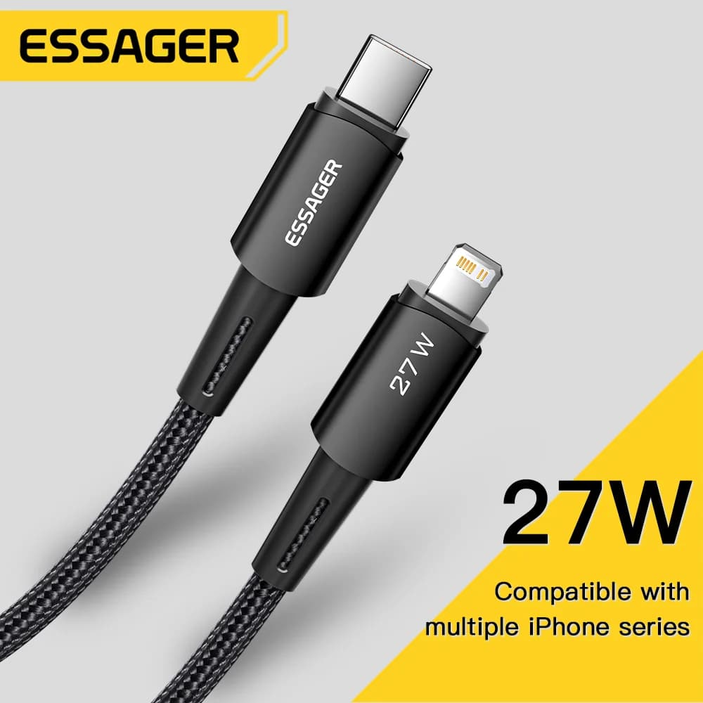 Καλώ γρήγορης φόρτισης 27W USB-C σε Lightning