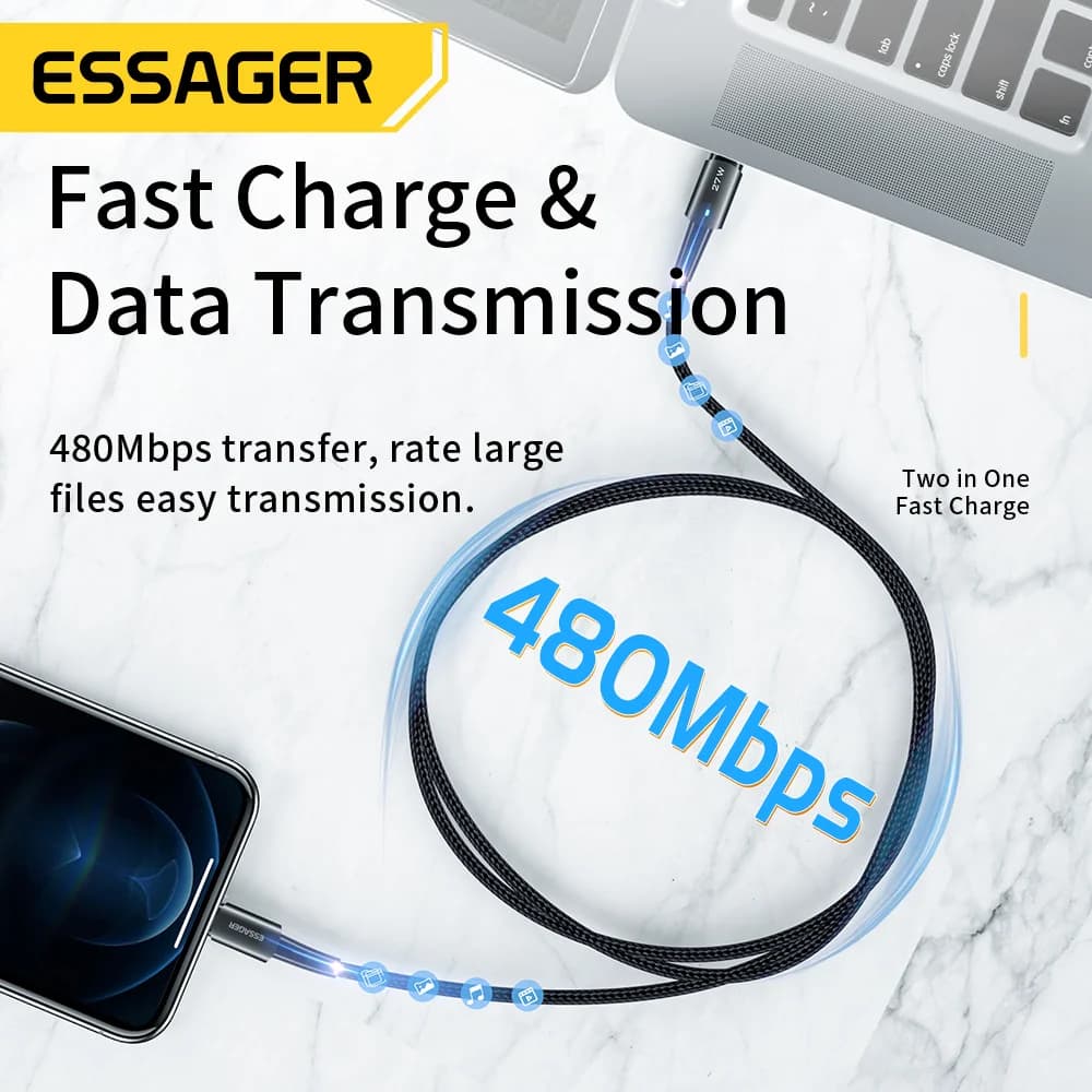 Γρήγορος Καλώδιο Φόρτισης 20W USB-C σε Lightning