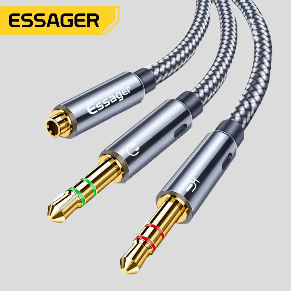 Καλώ Υποδοχής Ήχου 3.5mm Y-Splitter