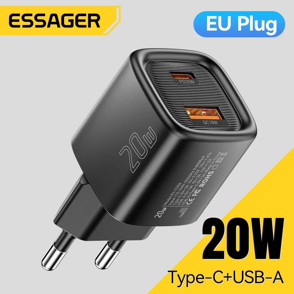 Φορτιστής USB-C PD 20W Γρήγορης Φόρτισης