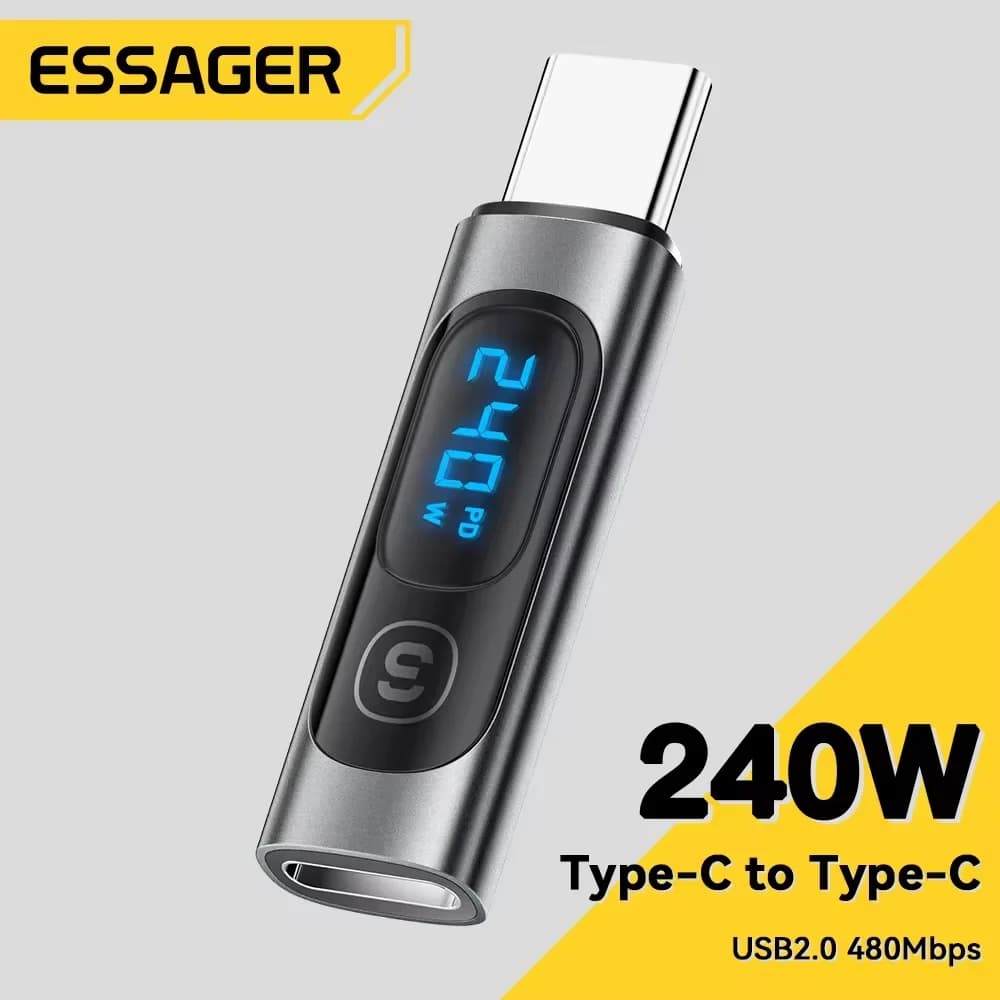 Αντάπτορας USB-C σε USB-C OTG με Ψηφιακή Οθόνη