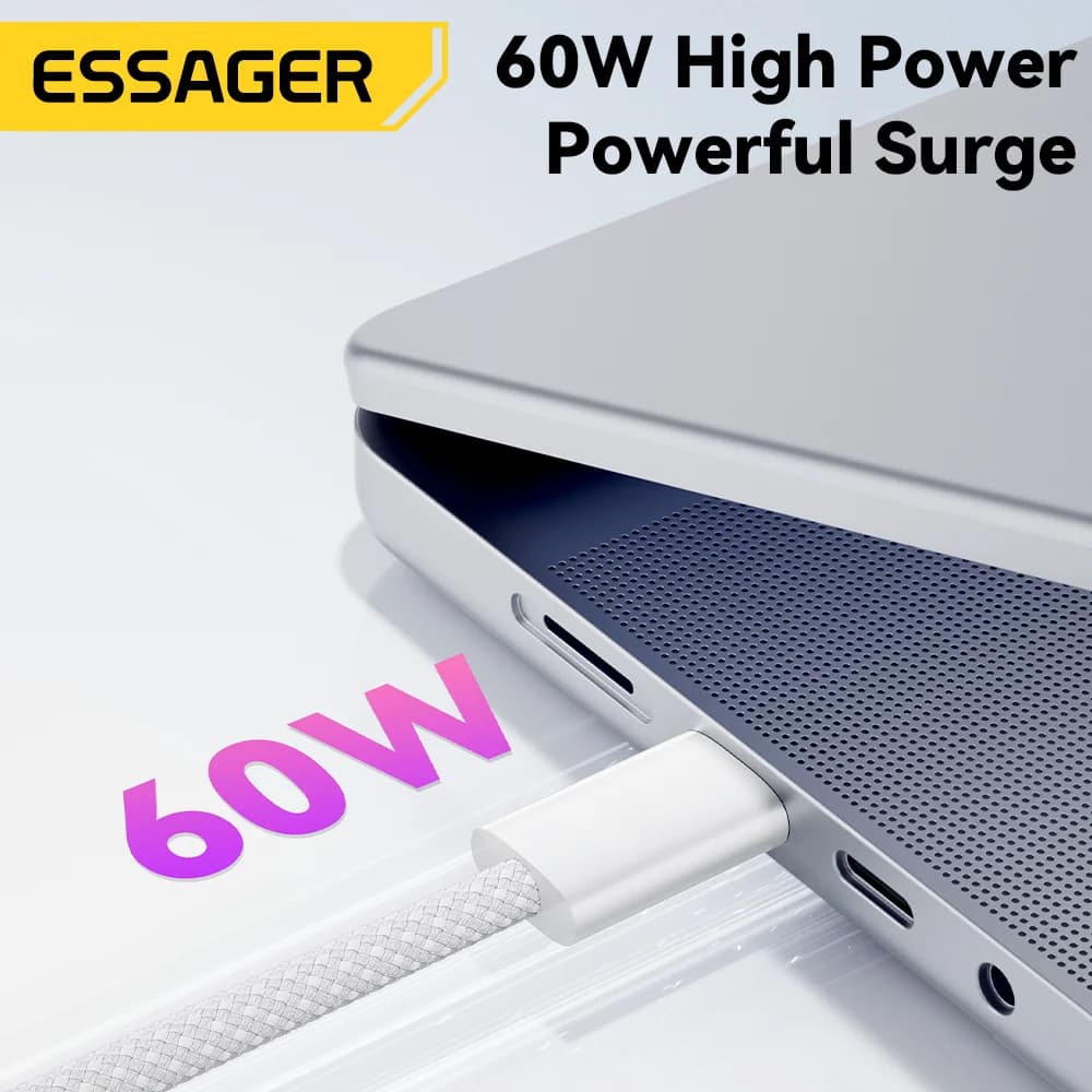 Καλώ Δεδομένων Γρήγορης Φόρτισης USB-C προς USB-C 60W