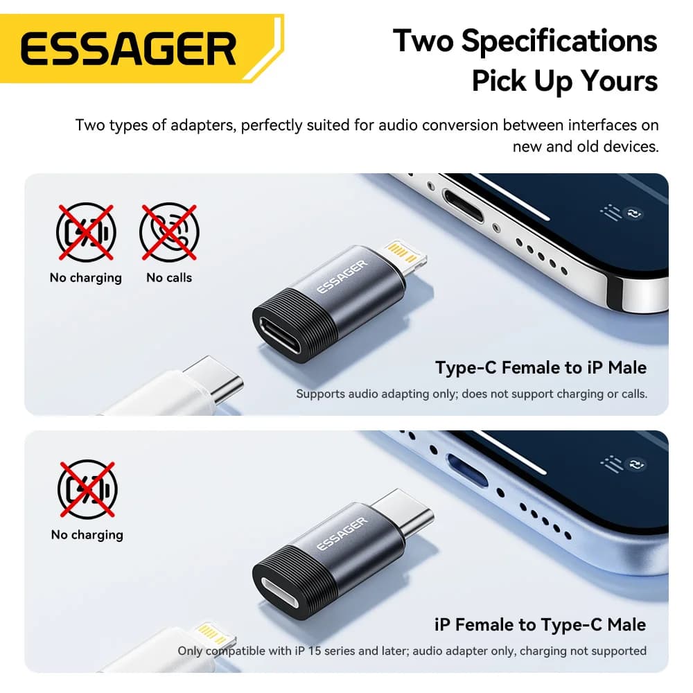 Αντάπτορας Ήχου Ακουστικών USB-C σε Lightning