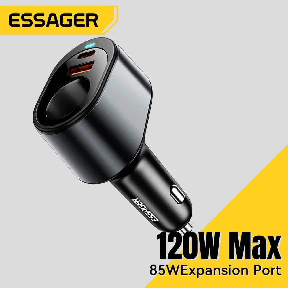 Φορτιστής Αυτοκινήτου USB-C 120W με Υποδοχή Αναπτήρα