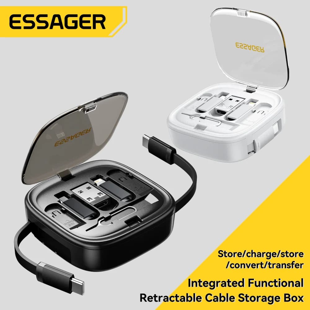 Σετ Καλωδίου USB-C Πολυλειτουργικό 60W με Θήκη Αποθήκευσης